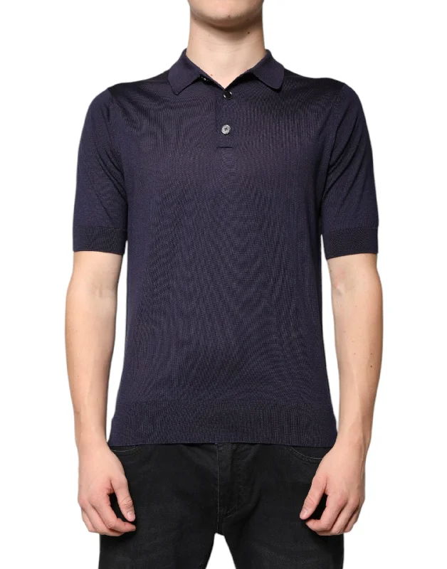 Men's Shirts with Embroidered DesignsDolce & Gabbana Silk Colla Short Sleeves Polo Men's T-shirt (Pre-Owned) Men's Shirts with Embroidered DesignsDolce & Gabbana Silk Colla Short Sleeves Polo Men's T-shirt (Pre-Owned)