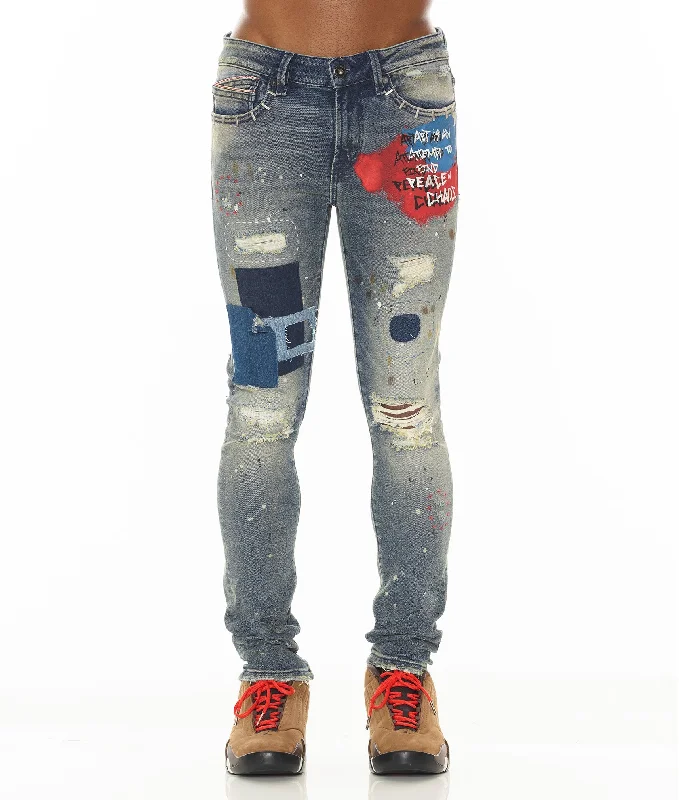 Hipster Men's JeansPUNK SUPER SKINNY IN BASQ