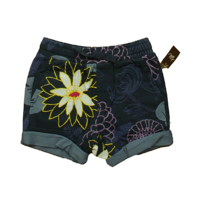 Yoga-Friendly Men's Flex ShortsTea Girls Navy | Purple Floral Shorts