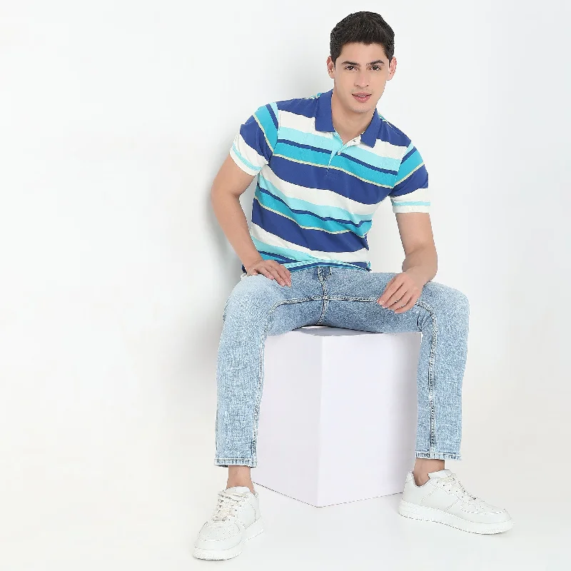 Men's Shirts with Checkered PatternsWeekend Polo™ - Auto Stripes Pattern Regular Fit Polo T-Shirt Men's Shirts with Checkered PatternsWeekend Polo™ - Auto Stripes Pattern Regular Fit Polo T-Shirt
