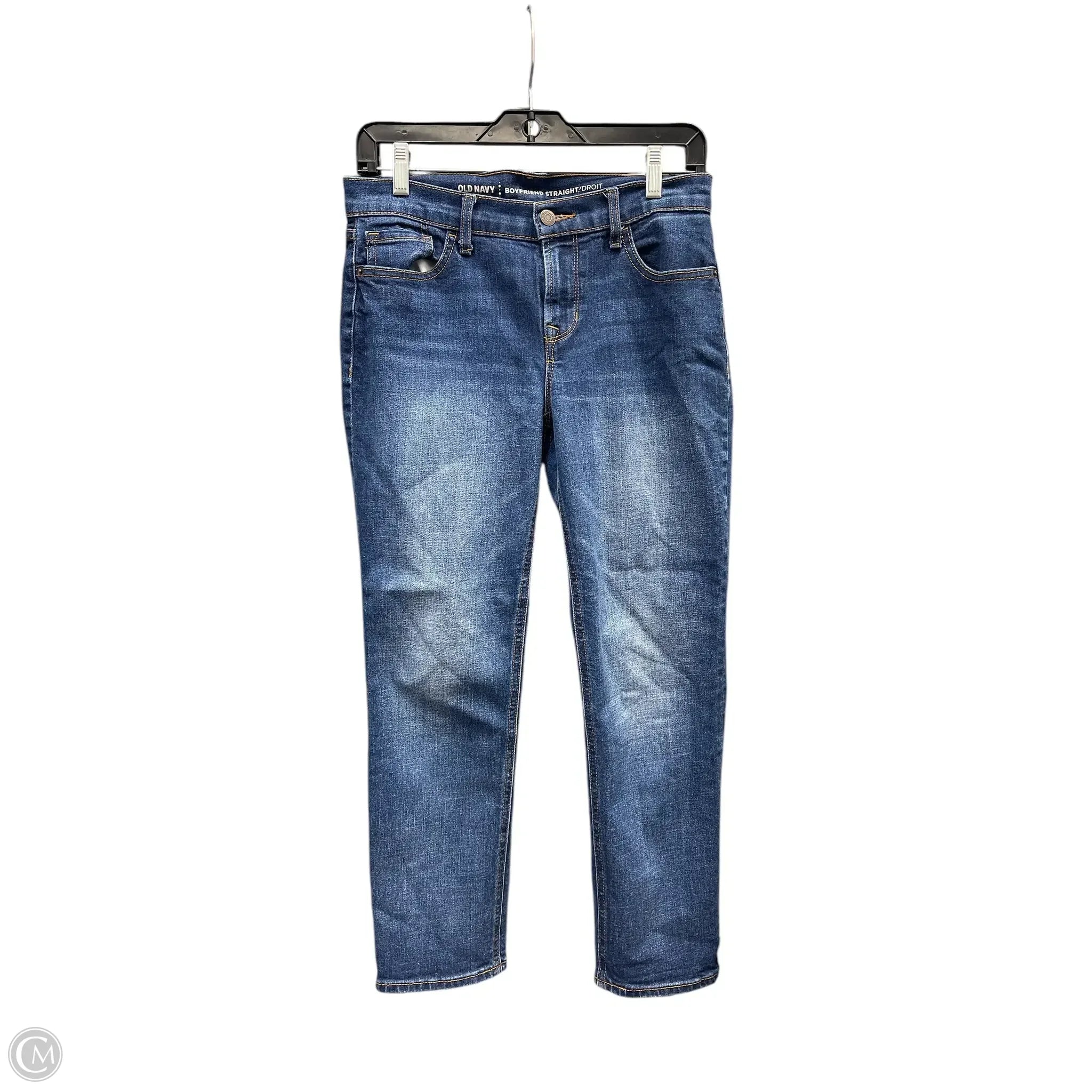 Men's Jeans with Embroidered LogosJeans Straight By Old Navy In Blue Denim, Size: 4