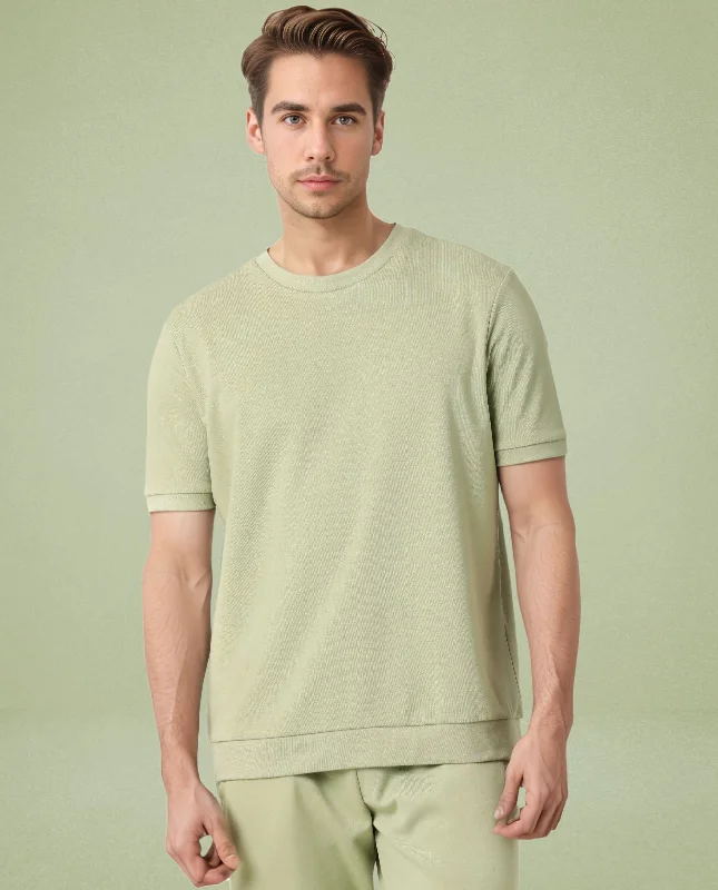 Men's Shirts for Beach OutingsSweat Tee Cardamom Green Men