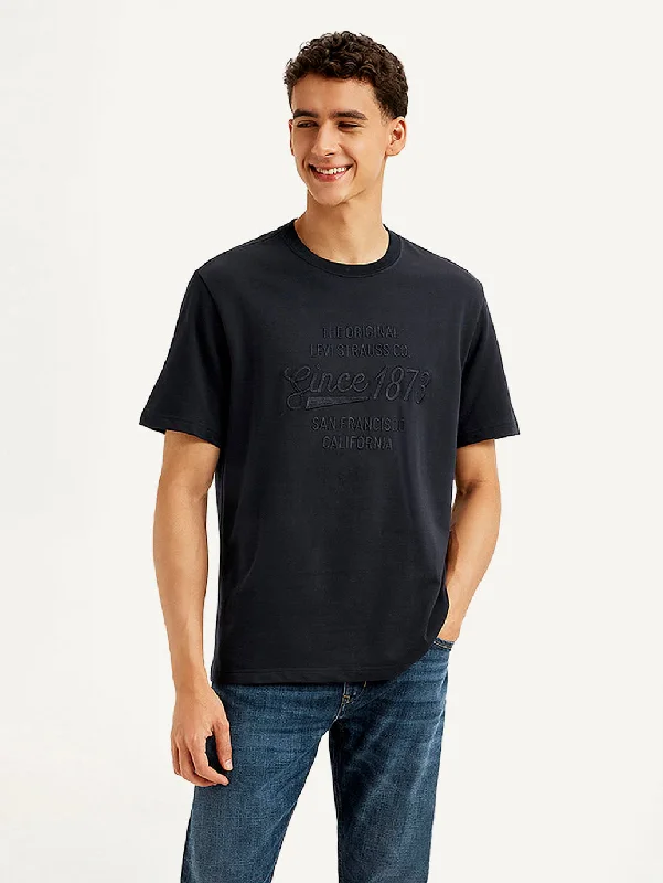 Men's Shirts for Outdoor ActivitiesMen's Typography Crew Neck T-shirt