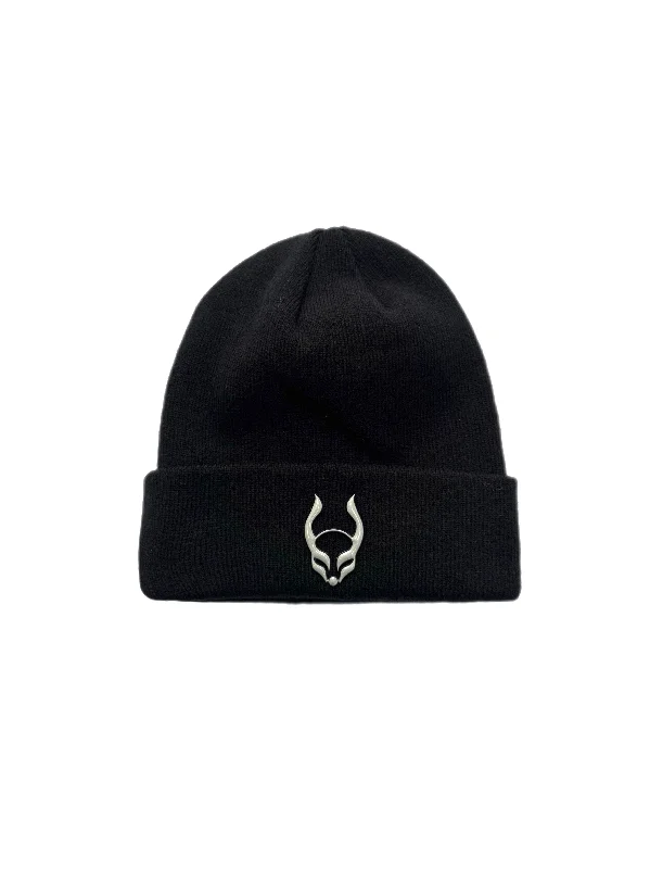 Retro Baseball CapsFOLDED BEANIE METAL LOGO