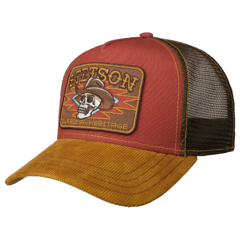 Cowboy Skull: Wine/Beige