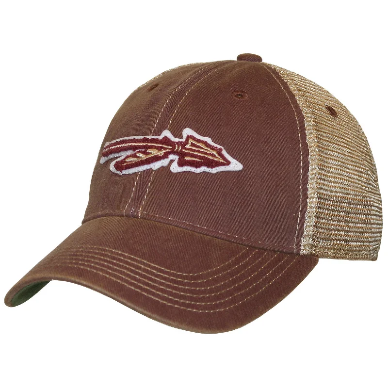 Big Size Fedora HatsLegacy Chenille Spear Adjustable Trucker Cap - Garnet