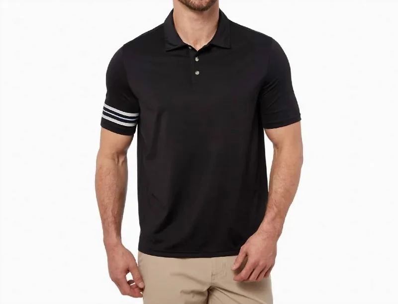 Men's Shirts with Barrel CuffsMidway Polo Shirt In Grey Stripe
