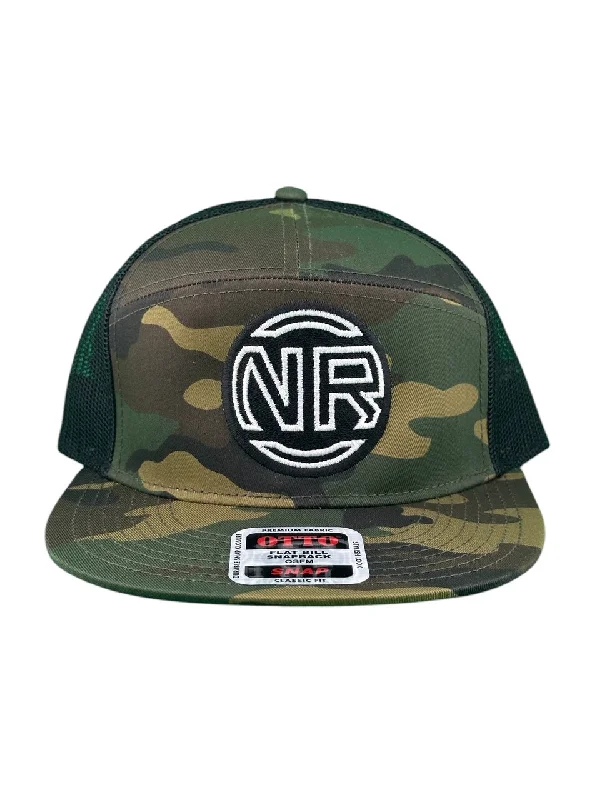 Elegant Derby Caps"Inner Circle" Unisex 7 Panel Trucker Hat