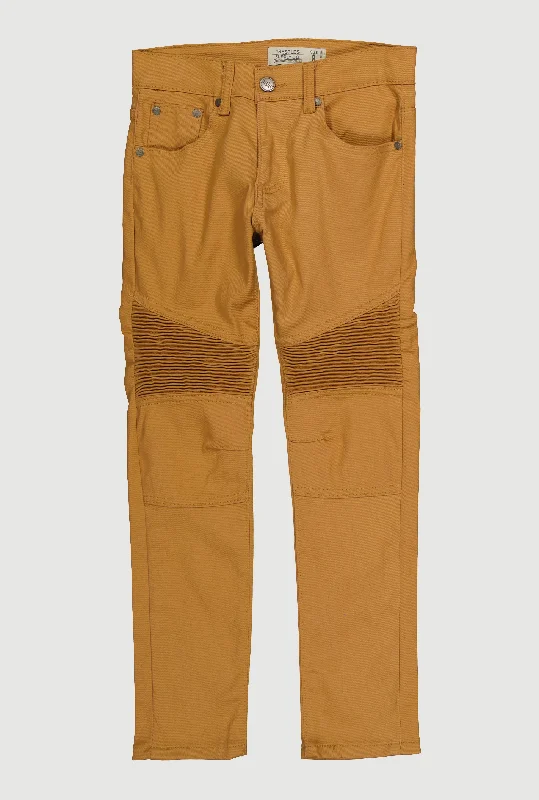 High-Quality Men's JeansBoys Slim Leg Moto Jeans