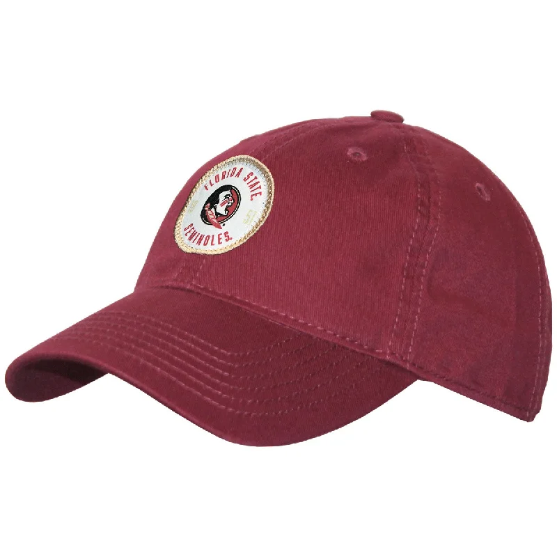 Gentlemen's Fedora HatsLegacy Florida State Seminoles/Seminole Logo Circle Patch Adjustable Twill Cap - Garnet Gentlemen's Fedora HatsLegacy Florida State Seminoles/Seminole Logo Circle Patch Adjustable Twill Cap - Garnet
