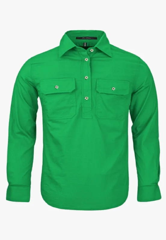 Men's Button-Down Collar Shirts for Staying PolishedPilbara Kids Closed Front Work Shirt RM400CF Men's Button-Down Collar Shirts for Staying PolishedPilbara Kids Closed Front Work Shirt RM400CF