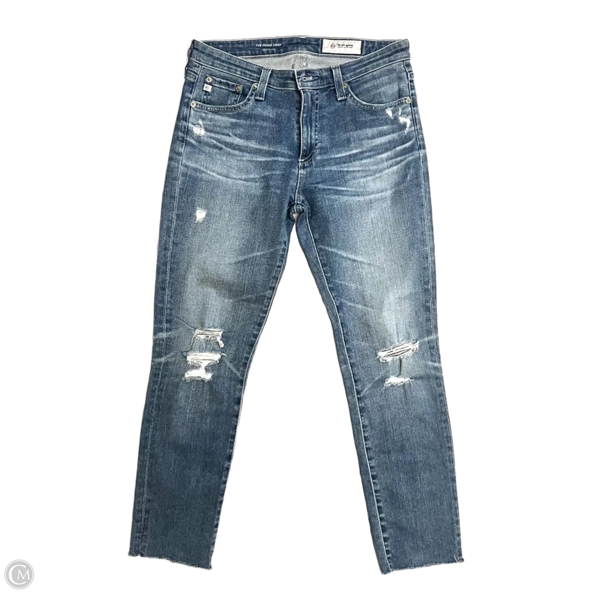 Men's Jeans for Everyday WearJeans Cropped By Adriano Goldschmied In Blue Denim, Size: 2 Men's Jeans for Everyday WearJeans Cropped By Adriano Goldschmied In Blue Denim, Size: 2