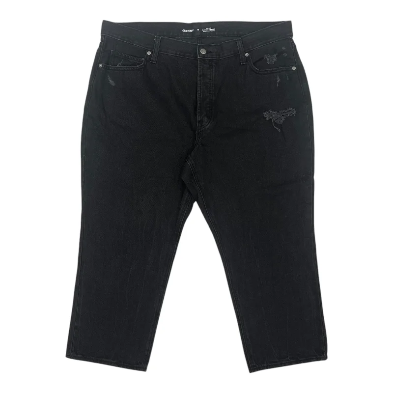 Men's Jeans Made from Recycled MaterialsJeans Straight By Old Navy In Black Denim, Size:18 Men's Jeans Made from Recycled MaterialsJeans Straight By Old Navy In Black Denim, Size:18