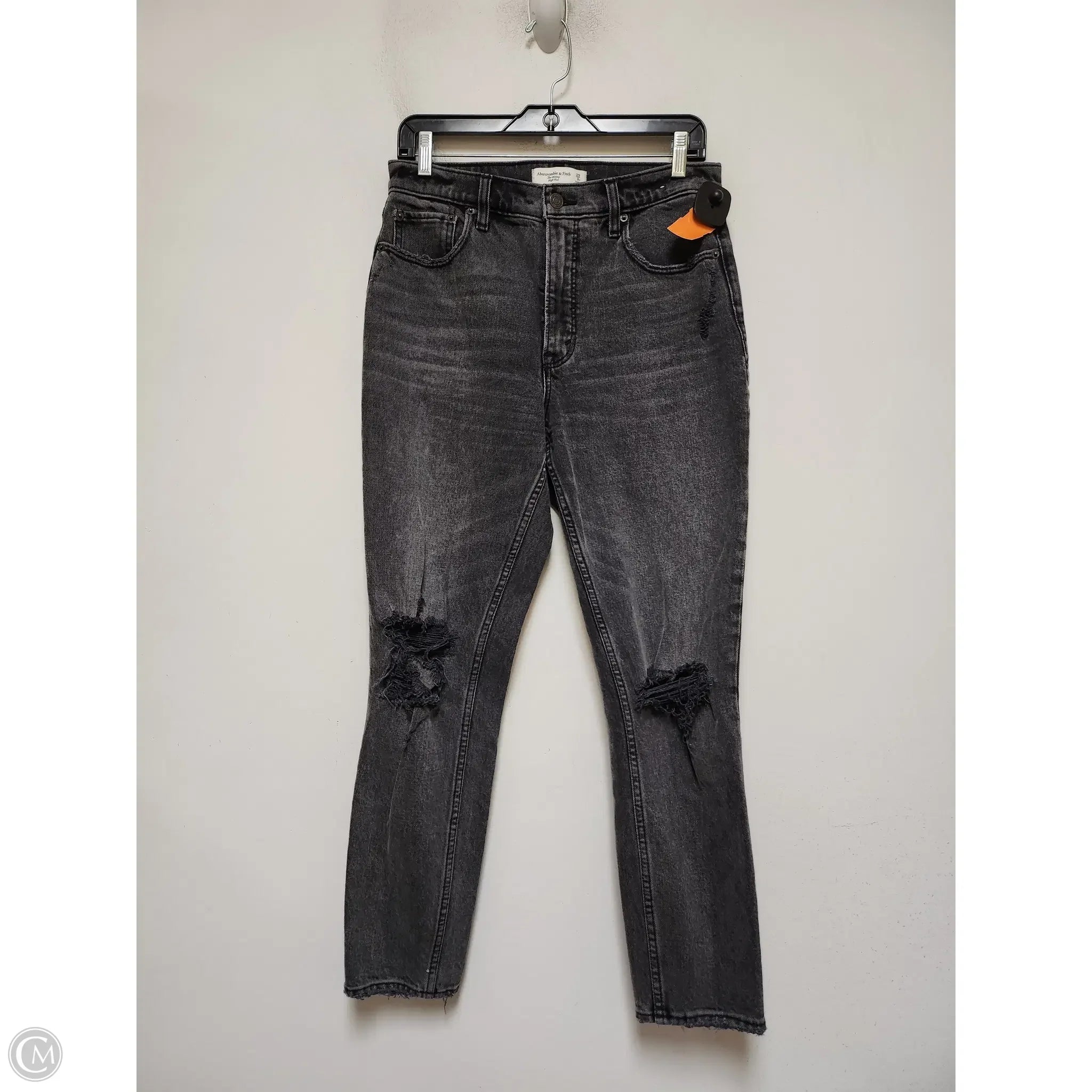 Unique Men's Jeans DesignsJeans Skinny By Abercrombie And Fitch In Black Denim, Size: 8