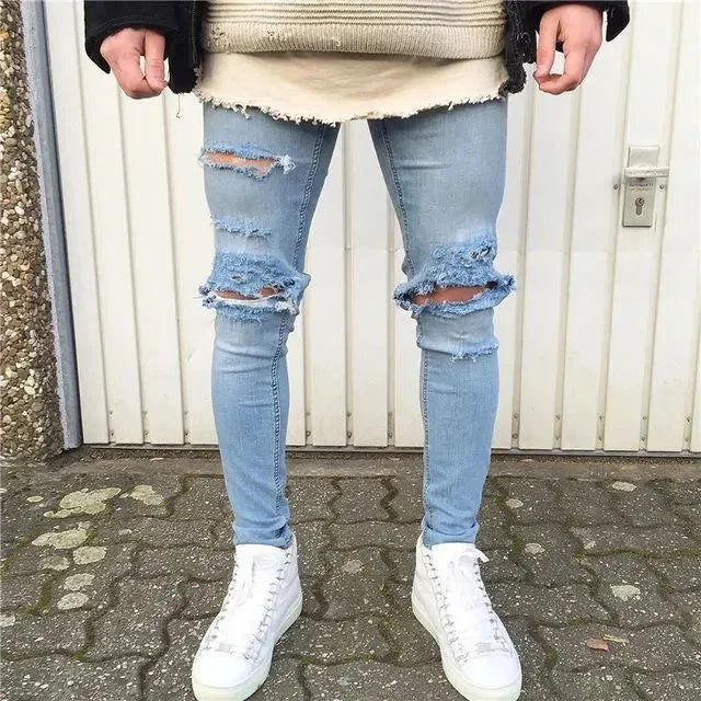 Premium Men's JeansDistressed Denim Jeans Pants For Men