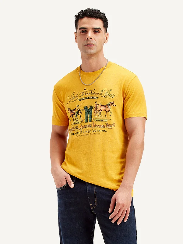 Comfortable Men's Polo ShirtsMen's Graphic Print Slim Fit T-shirt