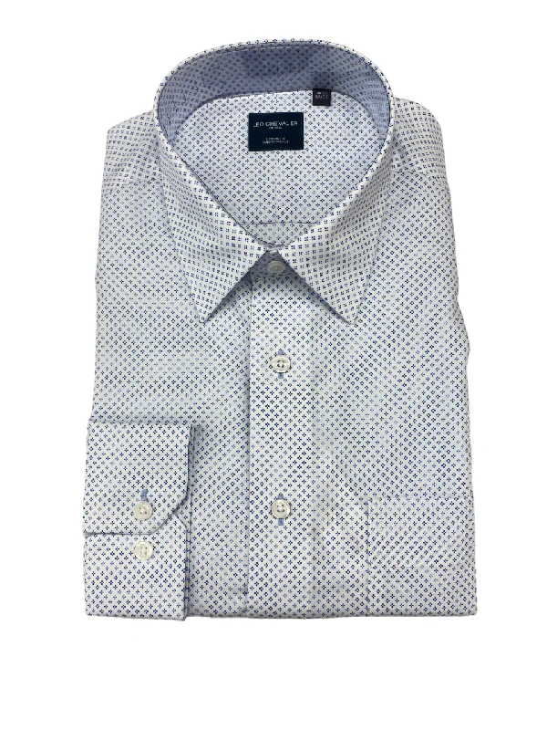 Men's Geometric Print Shirts for a Modern TwistLeo Chevalier Long Sleeve Dress Shirt Light Blue - 622177 1398/1399 Men's Geometric Print Shirts for a Modern TwistLeo Chevalier Long Sleeve Dress Shirt Light Blue - 622177 1398/1399