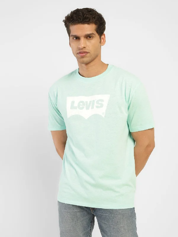 Men's Shirts with Embellished CollarsMen's Graphic Print Round Neck T-shirt