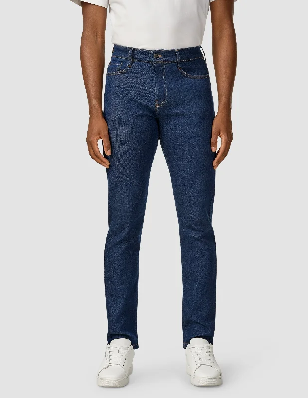 Men's Ripped JeansClassic Jeans Slim Midnight Blue