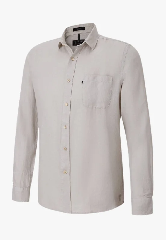 Men's Short-Sleeve Shirts for Warm WeatherPilbara Mens Linen Long Sleeve Shirt