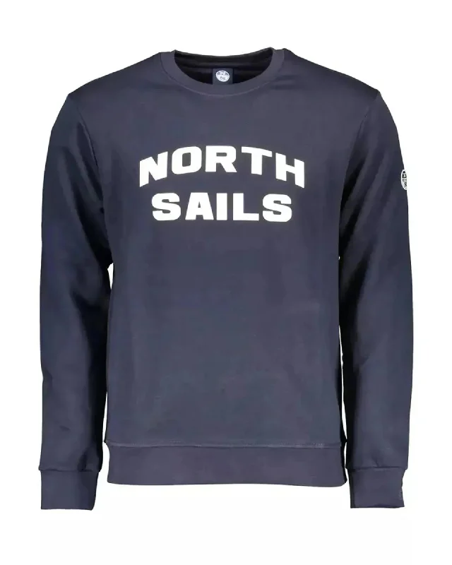 Men's Sweaters with Elastic WaistbandsNorth Sails Men's Blue Cotton Sweater - L