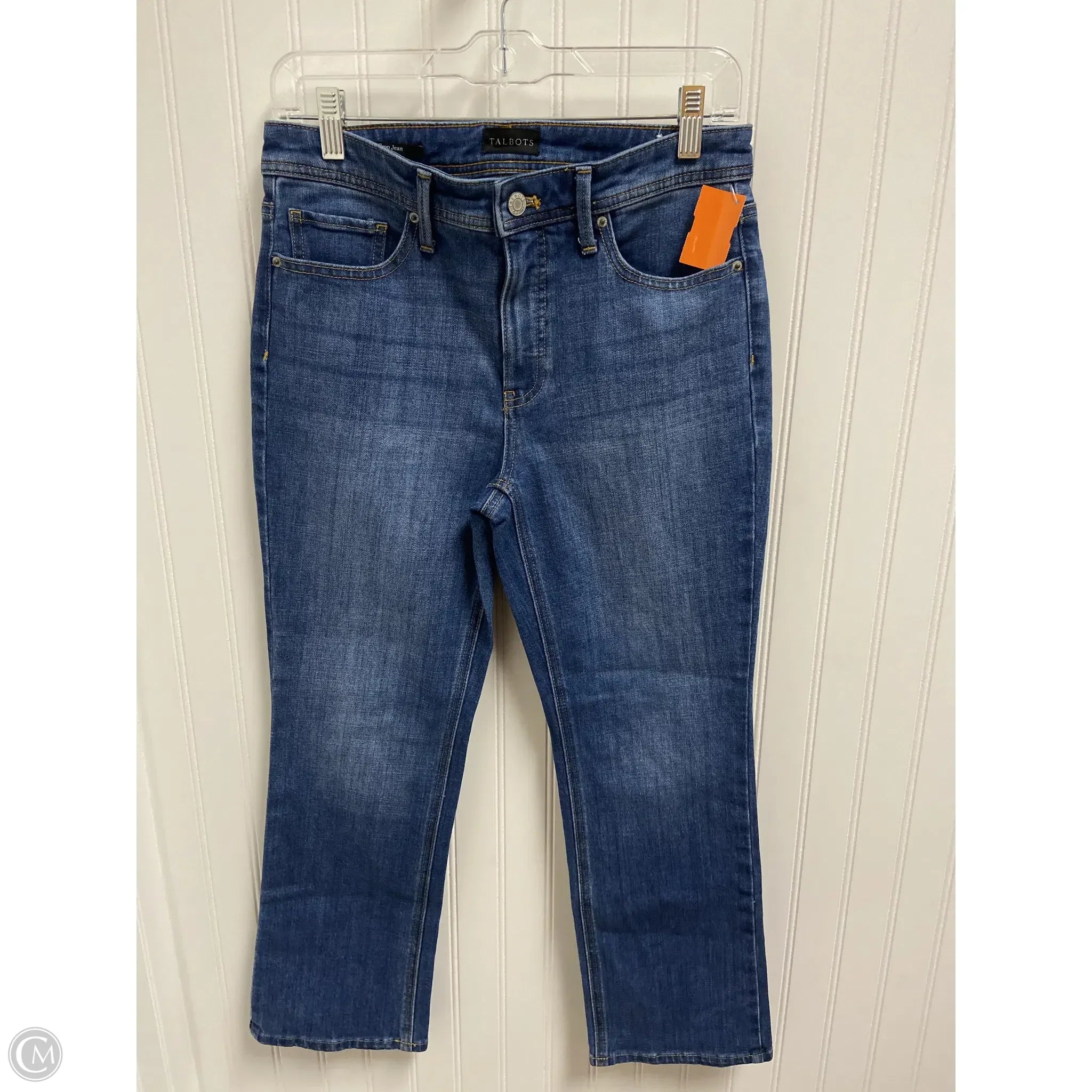 Cool Distressed Men's JeansJeans Skinny By Talbots In Blue Denim, Size: 4