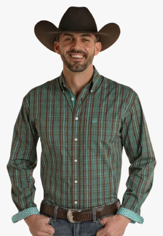 Men's Monochrome Shirts for a Minimalist VibeRough Stock Mens Plaid Button Down Long Sleeve Shirt Men's Monochrome Shirts for a Minimalist VibeRough Stock Mens Plaid Button Down Long Sleeve Shirt