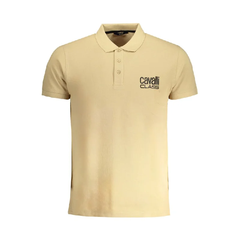 Men's Shirts with Patchwork PatternsCavalli Class  Cotton Polo Men's Shirt