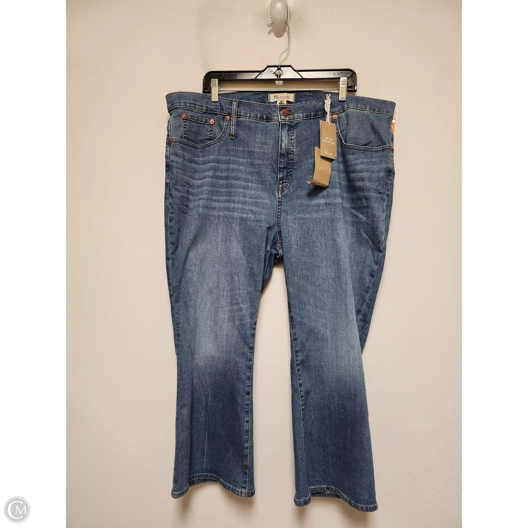 Men's Jeans with a Distressed LookJeans Boot Cut By Madewell In Blue Denim, Size: 16