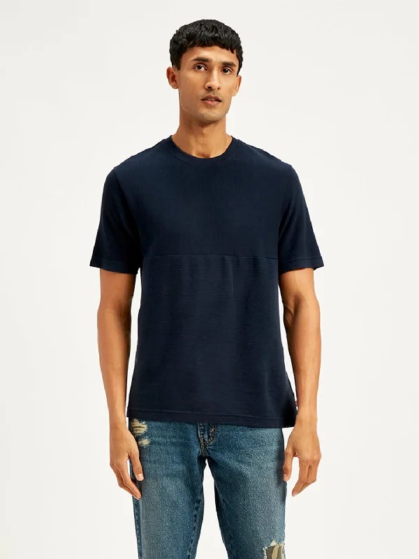 Men's Shirts with Geometric PatternsMen's Textured Regular Fit T-Shirt
