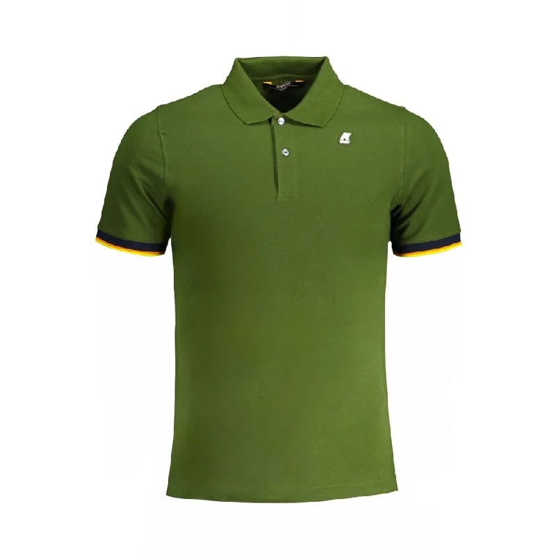 Men's Shirts with Asymmetrical HemlinesK-WAY  Cotton Polo Men's Shirt