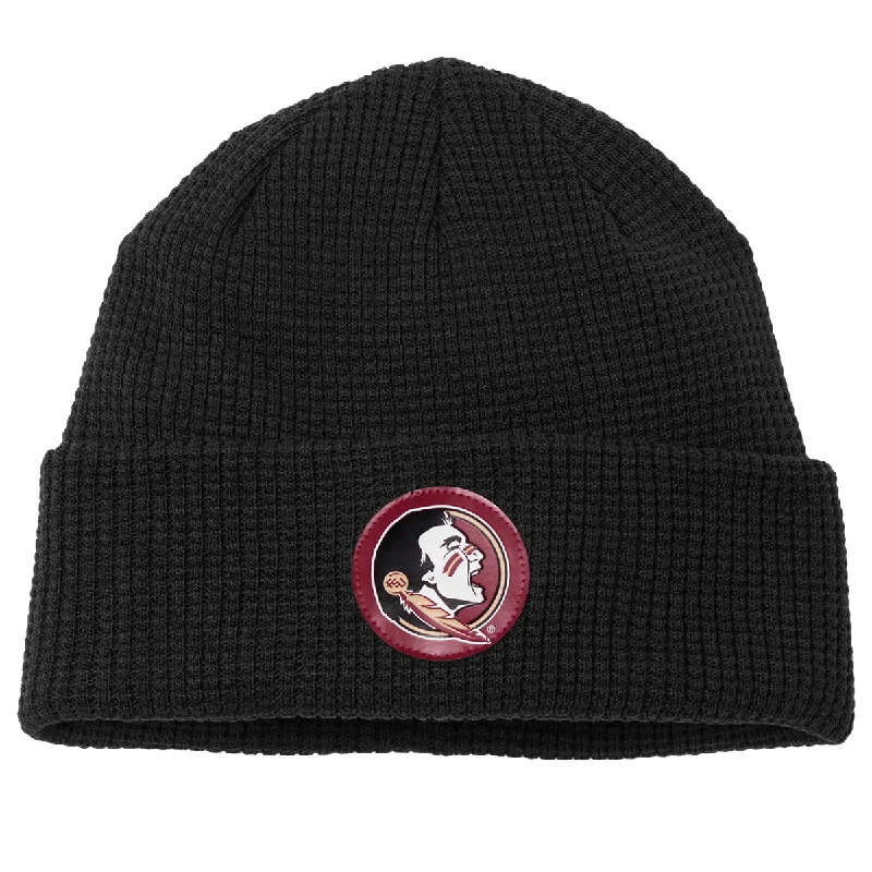 Modern BeaniesColumbia Seminole Logo Gridiron Beanie - Black