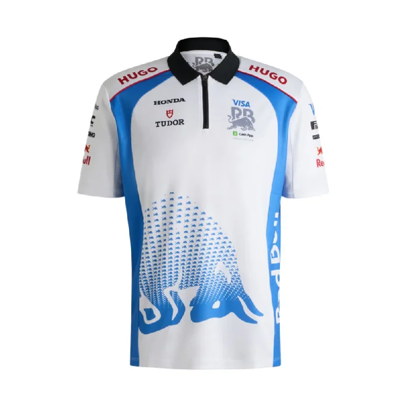 Men's Shirts with Custom MonogramsHUGO x VCARB fanwear polo shirt with degradé bull motif