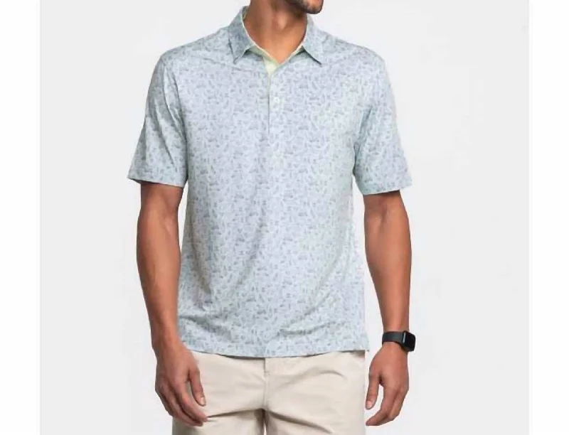 Men's Shirts with Mandarin CollarsTapped Polo Shirt In Light Green