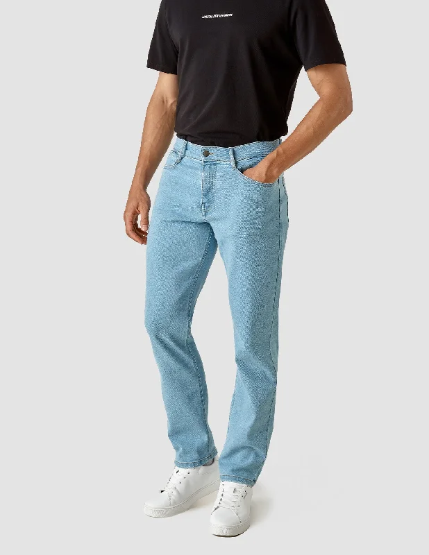 Sustainable Eco-Friendly Men's JeansClassic Jeans Regular Bright Blue