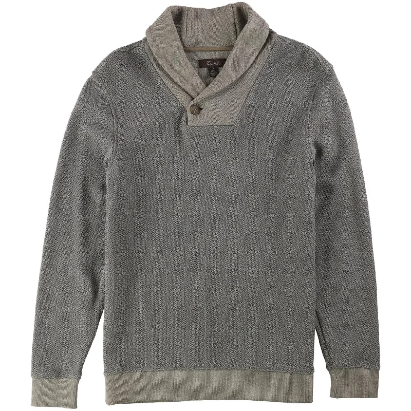 Cozy Men's Cable-Knit SweatersTasso Elba Mens Shawl Collar Knit Sweater