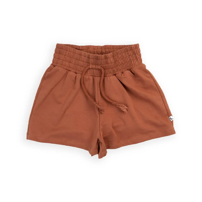 Men's Active Short Pants for Sports and FitnessGirl's Sweat Shorts In Brown
