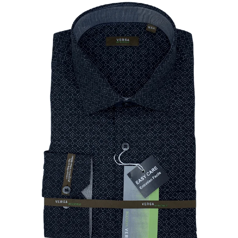 Men's Pattern Mixing Shirts for Creative StyleEccolo Versa Big & Tall Easy Care Dress Shirts - ES5CA-T 1 Men's Pattern Mixing Shirts for Creative StyleEccolo Versa Big & Tall Easy Care Dress Shirts - ES5CA-T 1
