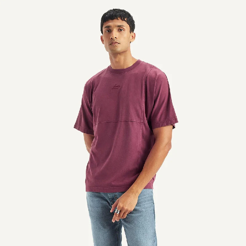 Men's Flowy Shirts for a Relaxed LookMen's Solid Regular Fit T-shirt