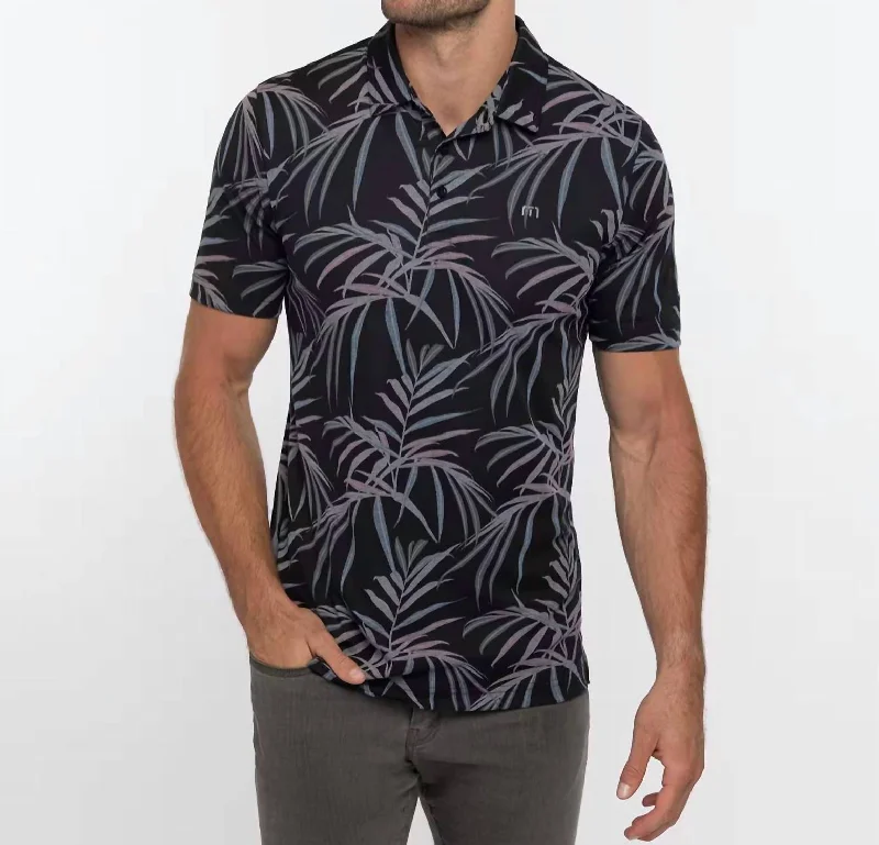 Men's Shirts with Checkered PatternsBuzz Words Polo Shirt In Black