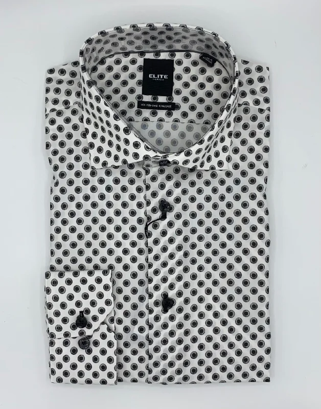 Men's Designer Shirts for a Statement PieceSerica Elite Tapered Non-Iron Dress Shirt - E-2359153 Black Men's Designer Shirts for a Statement PieceSerica Elite Tapered Non-Iron Dress Shirt - E-2359153 Black