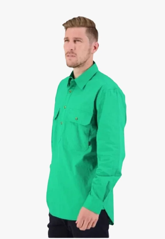Men's Plaid Shirts for a Country CharmSwanndri Mens Bendigo Closed Front Work Shirt