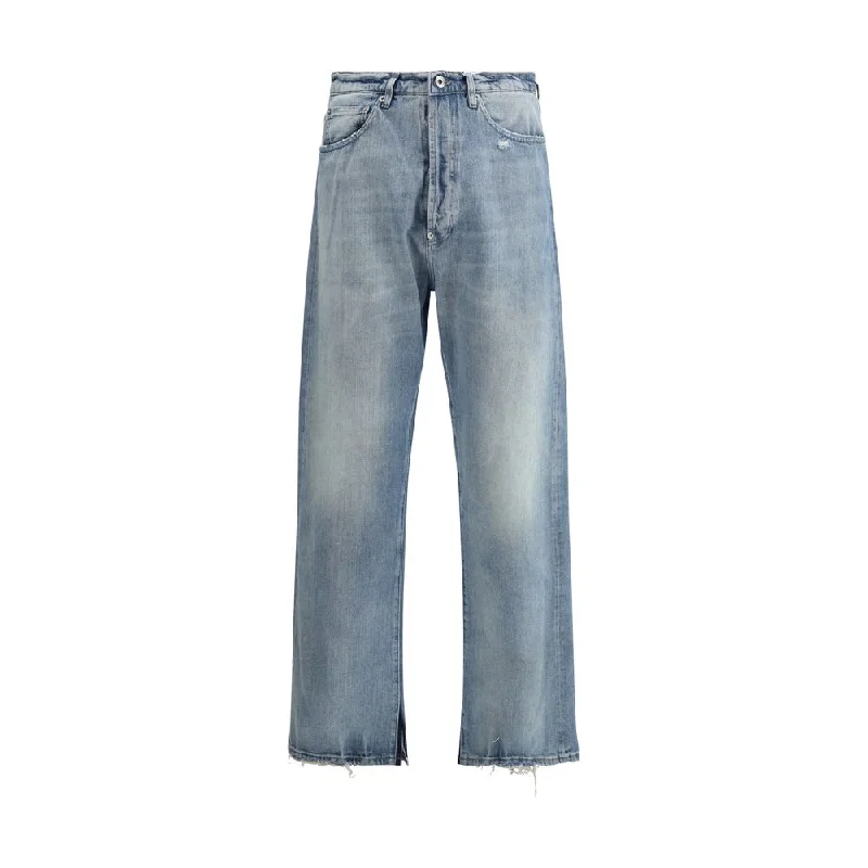 Zip-Fly Men's JeansMargiela Jeans with back cinch Men's strap