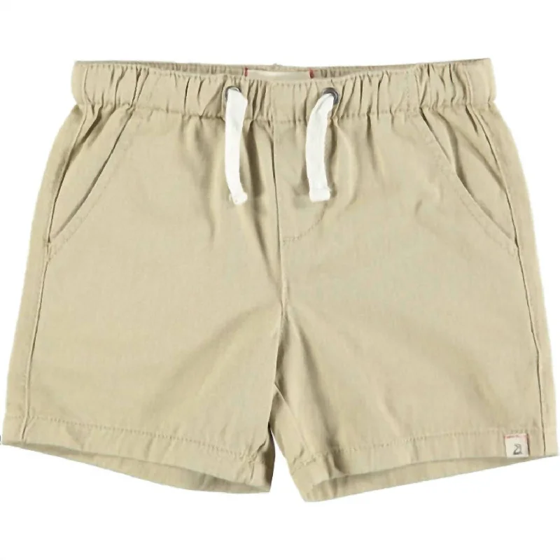 Summer-Appropriate Men's Swim and Beach ShortsBoy's Hugo Twill Shorts In Stone