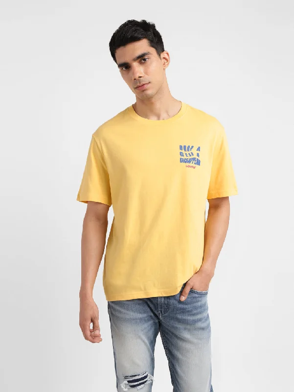 Men's Shirts with Floral PrintsMen's Graphic Crew Neck T-shirt