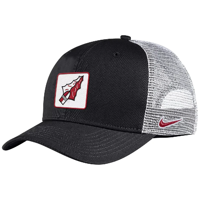 Children's Baseball HatsNike Vault Arrowhead Woven Patch C99 Adjustable Trucker Cap - Black