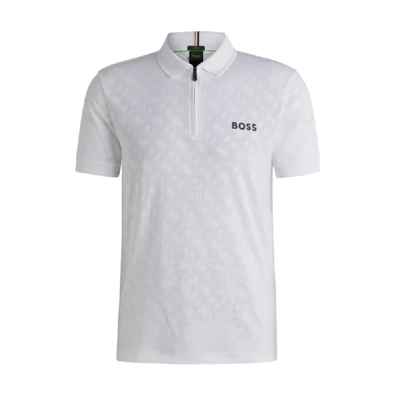 Men's Shirts with Button-Down CollarsActive quick-dry polo shirt with gradient monogram jacquard Men's Shirts with Button-Down CollarsActive quick-dry polo shirt with gradient monogram jacquard