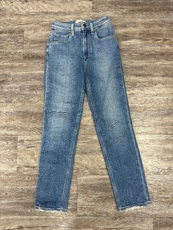 Dark Wash Men's JeansJeans Designer By Paige In Blue Denim, Size: 000