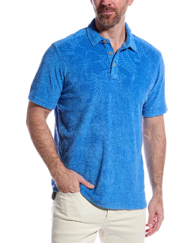Men's Shirts with Appliqué DetailsTommy Bahama Poolside Hibiscus Polo Shirt