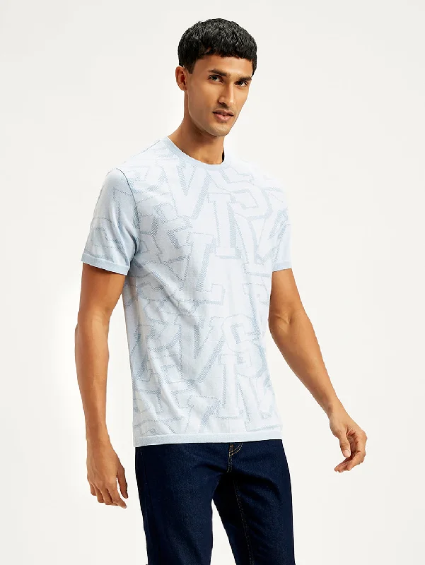 Men's Long-Sleeved ShirtsMen's Typographic Print Regular Fit T-Shirt